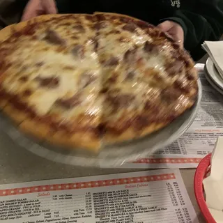 4. Tomato, Cheese and Sausage Pizza
