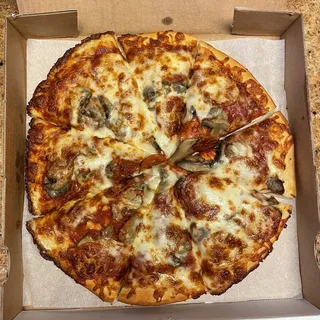 8. Tomato, Cheese, Mushrooms and Pepperoni