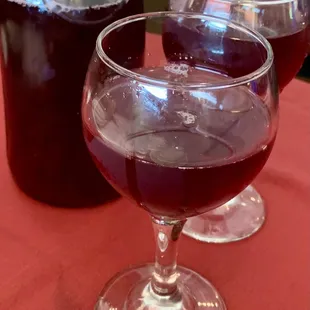 Homemade sangria