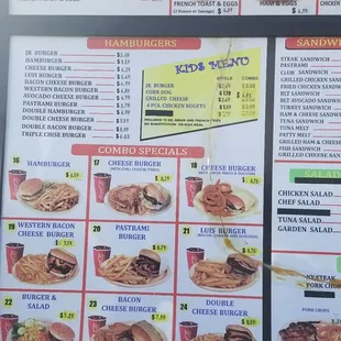 ramen and noodles, menu