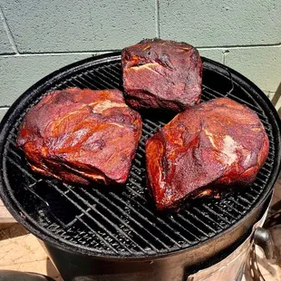 Pork Butts Ready For Wrap