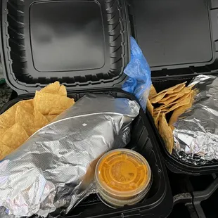 Comes with chips and salsas