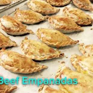 Stop in to try our beef empanadas straight out of the oven!