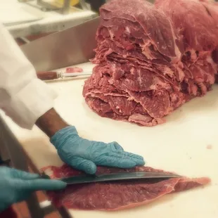 All meats are cut to order!