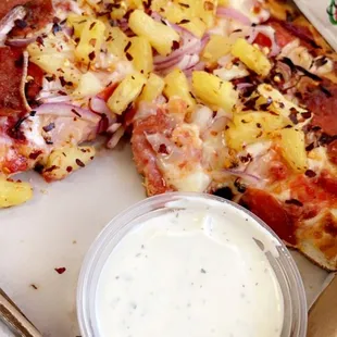 Pepperoni pineapple delicious!!