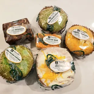 Different kinds of pastries