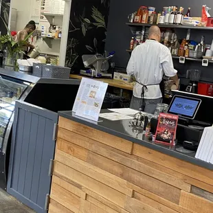 Kitchen counter area