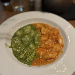 GNOCCHI half pesto and half vodka