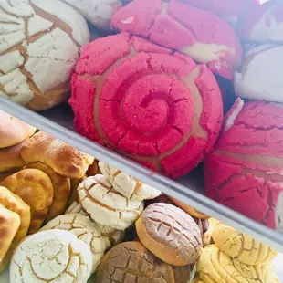 a variety of baked goods