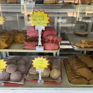 a variety of baked goods