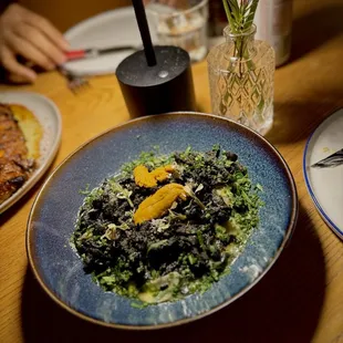 Squid Ink and Uni Pasta