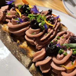 Would order as a meal - chicken liver mousse on hearty toast