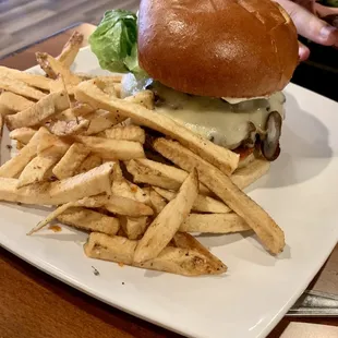 Mushroom Swiss Burger