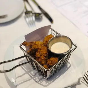 Fried oysters