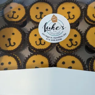a box of cupcakes