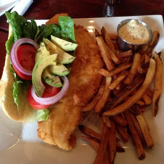 Atlantic Cod Fried Fish Sandwich