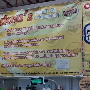 a sign for the store