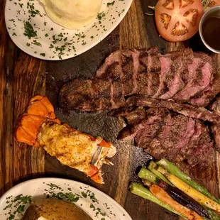 Porterhouse with Lobster Tail