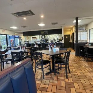 the interior of the restaurant
