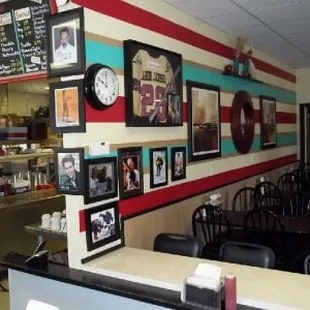 Wall of Fame at the counter