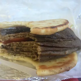 No slacking on the gyro meat.