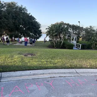 Enjoying our holiday party with Luke's pizza