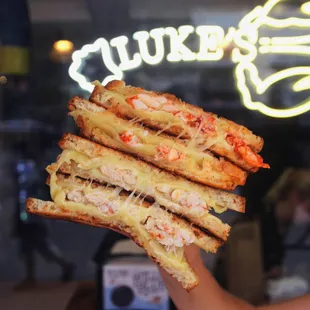 Toasty, cheesy, and full of lobster or crab. Winter is all about that seafood grilled cheese life. Try it for yourself this winter season!