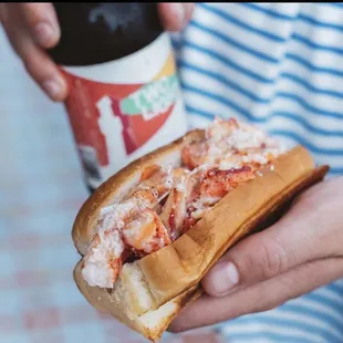Treat yourself to a beer with your lobster roll!