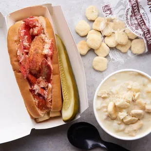 A side of New England clam chowder to go with your lobster roll, of course.