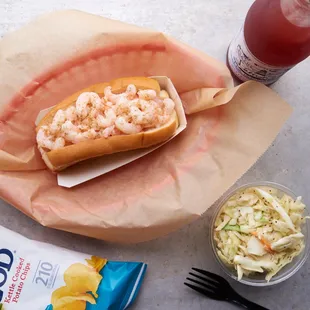 Don&apos;t overlook our shrimp roll- it features delicate, delicious North Atlantic shrimp that will knock your socks off!