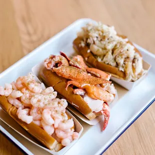 Swing by the shack to see what our famous seafood rolls are all about!