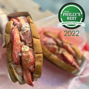 Luke&apos;s Lobster in Rittenhouse Square was voted 2022&apos;s Best Lobster Roll by Metro Philly!