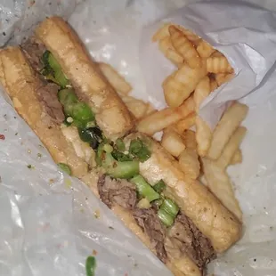 Italian Beef and fries