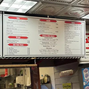 the menu