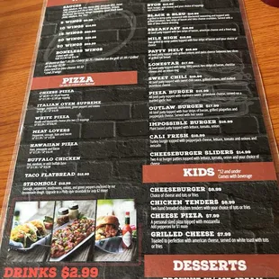 Part of the menu