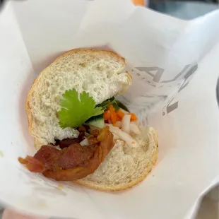 Grilled pork bahn mi