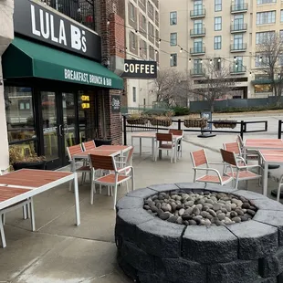 Outside seating