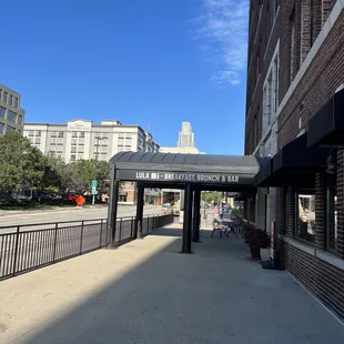 a view of the outside of the restaurant