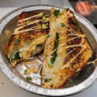 Crab & Spinach Grilled Cheese