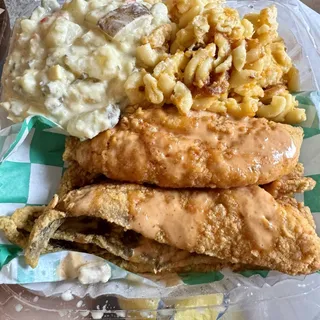 Fried Whiting with 2 Sides