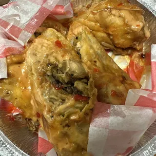 Jerk Chicken Egg Rolls