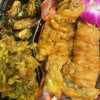 Flashed Fried Brussels Sprouts