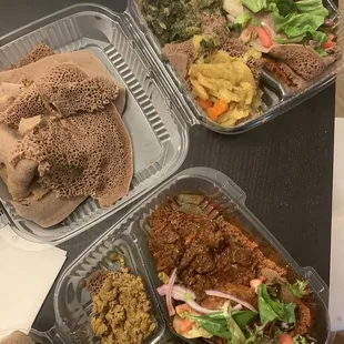 Veggie combo and meat combo