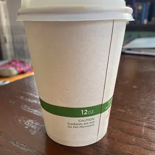 &quot;large&quot; coffee