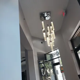 Beautiful lamp in the entrance.