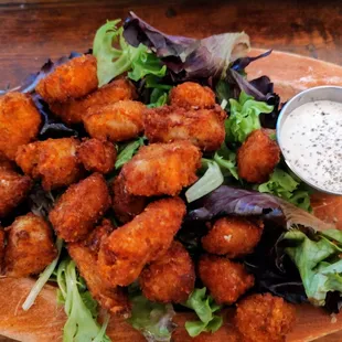 Cod bites with garlic aioli