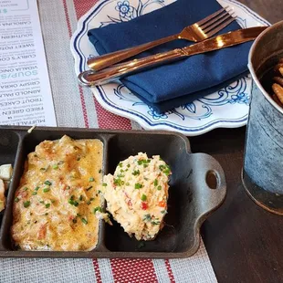 Triple dip - crayfish and pimento was by far the winners