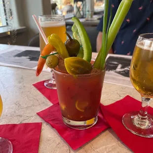 oysters and mussels, drink