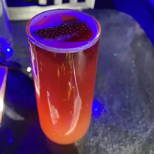 a glass of juice