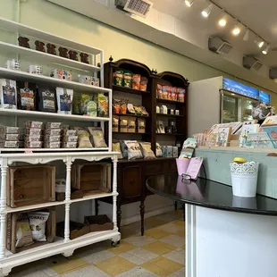 Inside shop